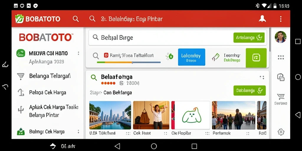 Antarmuka BOBATOTO yang informatif untuk cek harga produk.