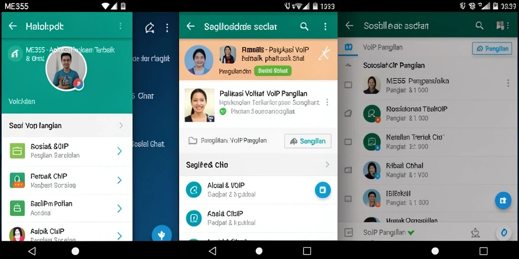 Antarmuka ME355 yang sederhana untuk panggilan VoIP yang mudah digunakan.
